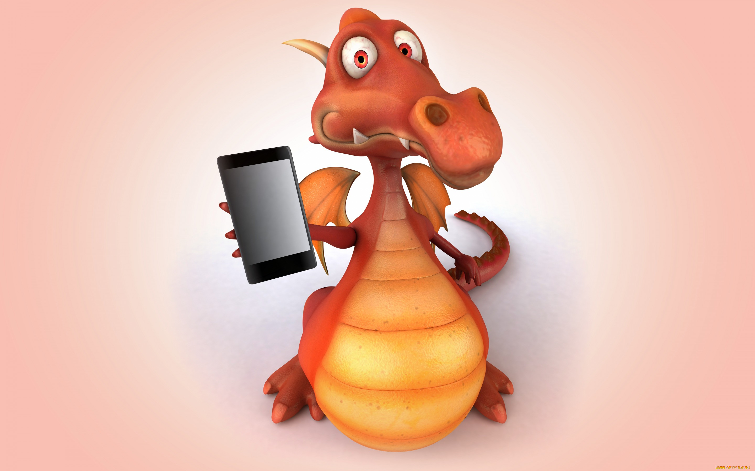 3 ,  , humor, dragon, funny, 3d, , phone